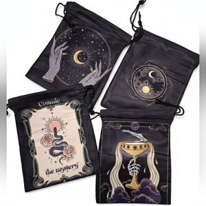 Tarot Deck Drawstring Storage Pouch